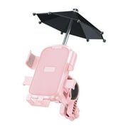 Rushawy Motorcycle Phone Holder Cute Phone Clamp for 4.7-7.2inch Smartphones pink